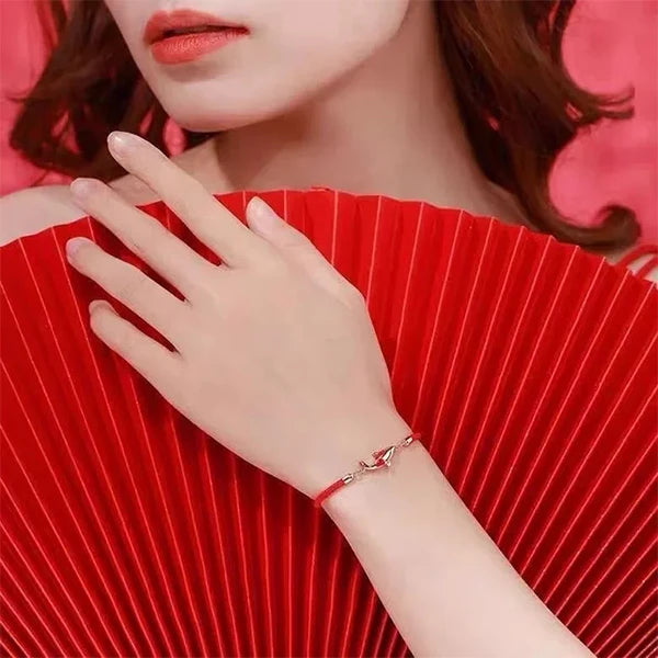 Bracelet Corde Rouge et Carpe Koï Porte-Bonheur et Protection kaosix 6