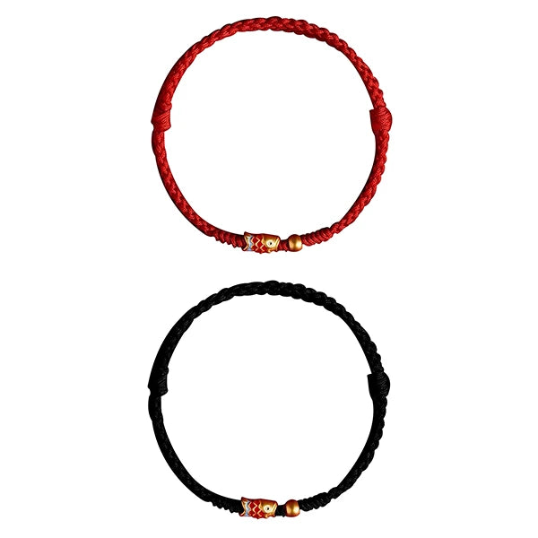 Bracelet Cordon Tressé et Perle Carpe Koï Un Murmure de Chance kaosix 1