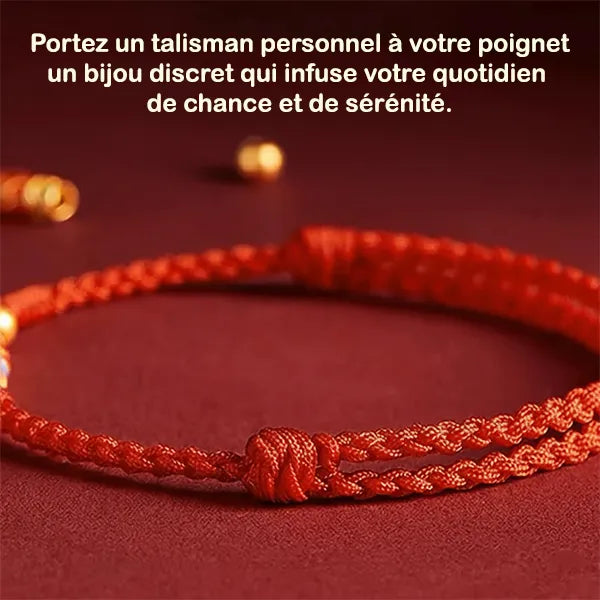 Bracelet Cordon Tressé et Perle Carpe Koï Un Murmure de Chance kaosix 5