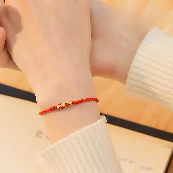 Bracelet Cordon Tressé et Perle Carpe Koï Un Murmure de Chance kaosix 6