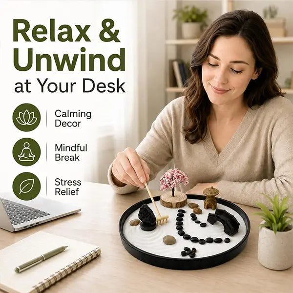 Kit Jardin Zen Japonais Circulaire Méditation et Feng Shui kaosix 1