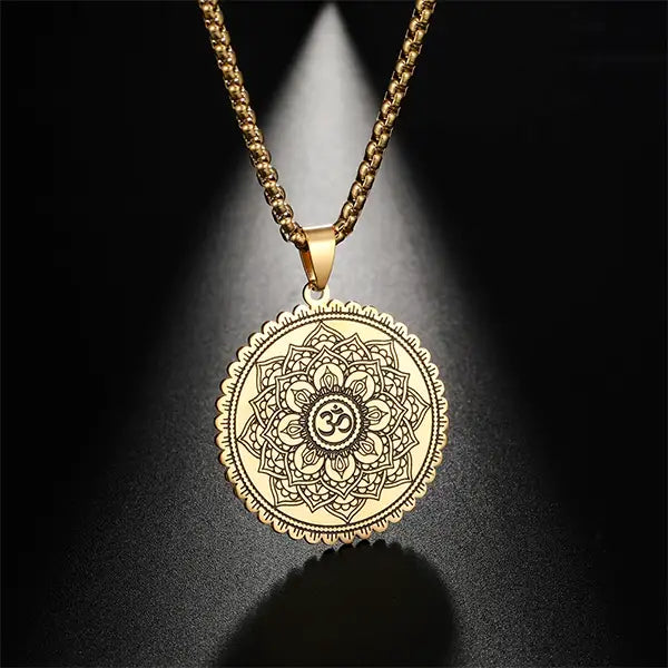 Pendentif Mandala OM Un Symbole d'Harmonie et de Paix Intérieure kaosix 2