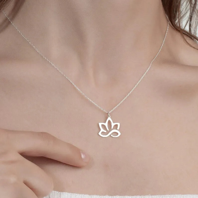 Pendentif fleur de lotus & infini kaosix 1