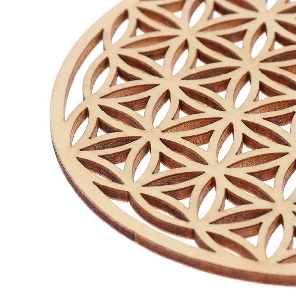 Petits Supports en Bois de Géométrie Sacrée pour Recharger vos Pierres (10 cm) kaosix 6