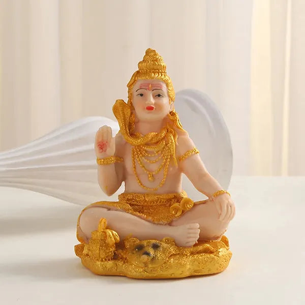 Statue Shiva en résine Couleurs vibrantes spiritualité rayonnante kaosix 1