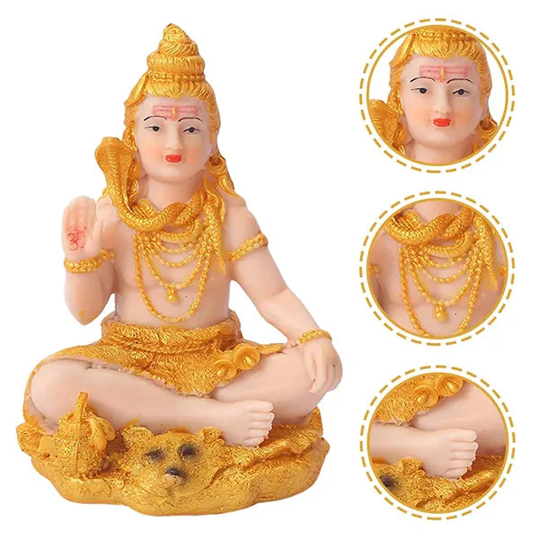 Statue Shiva en résine Couleurs vibrantes spiritualité rayonnante kaosix 3