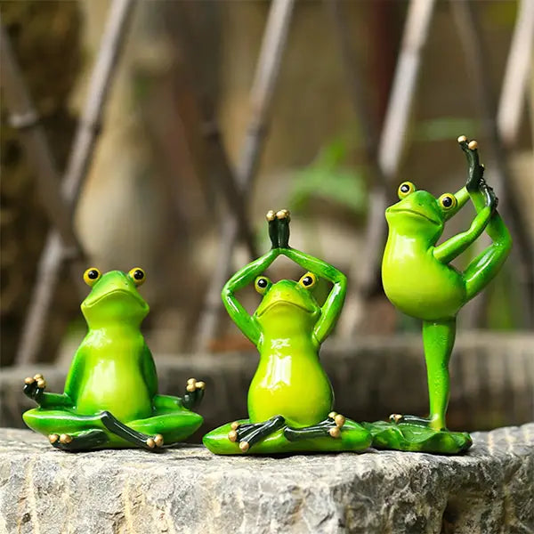 Statues Grenouille Zen l'Art de la Méditation Amusante kaosix 8