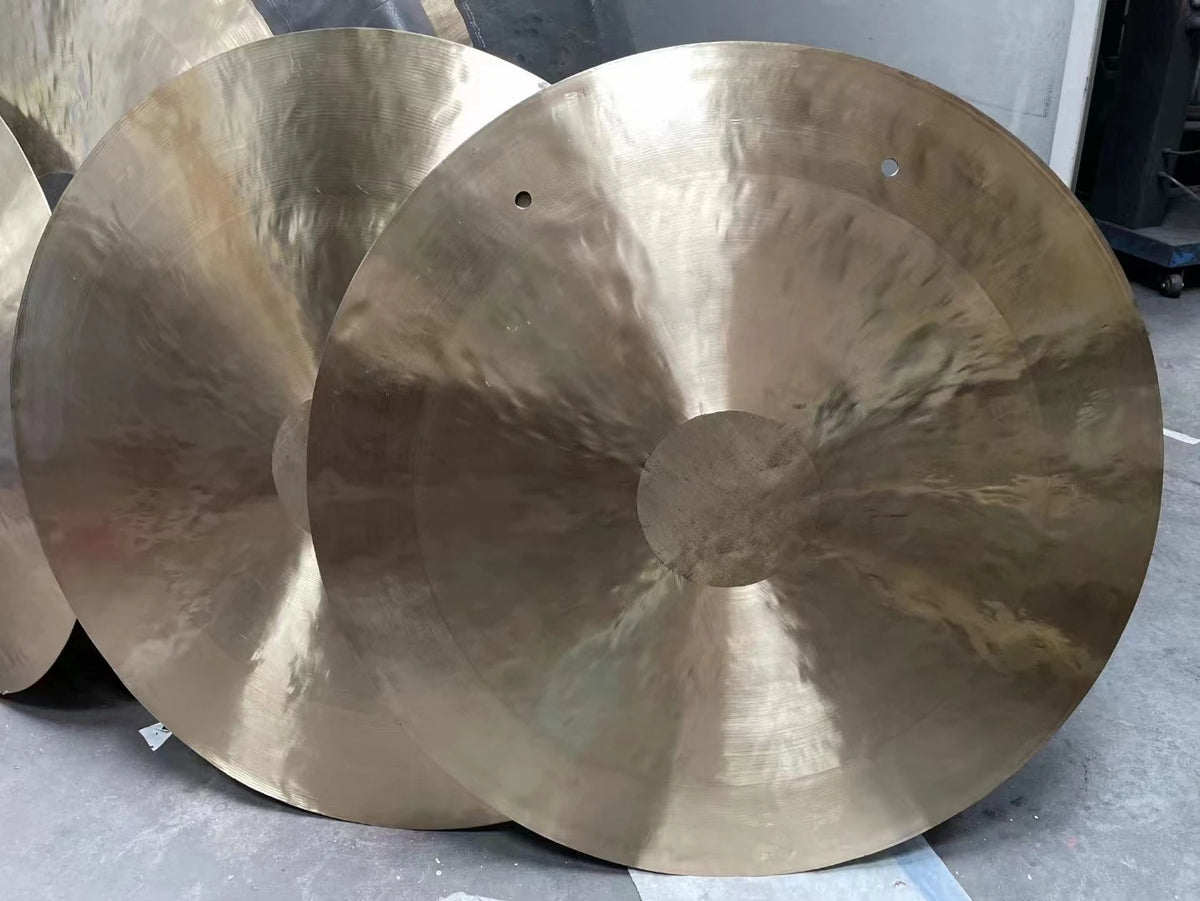 Wind Gong de Sonothérapie en Bronze sur Support C-Stand kaosix