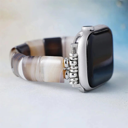 Bracelet Apple Watch en Agate Calme et Stabilité kaosix 2