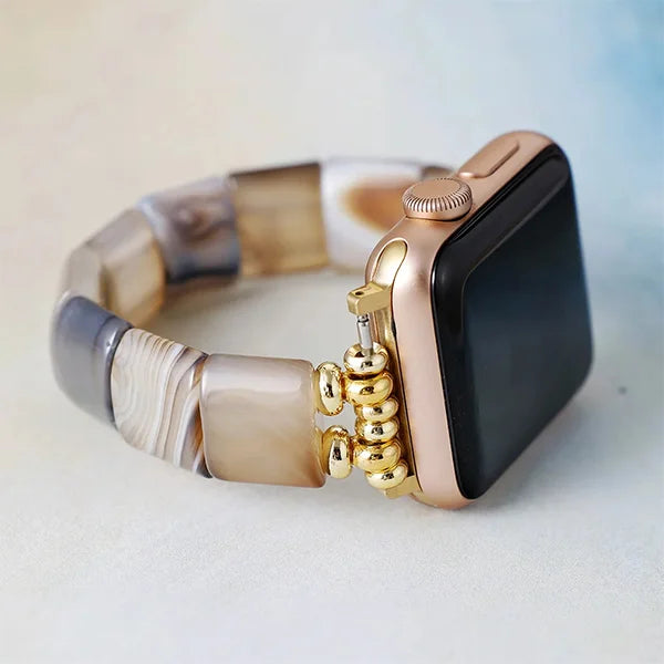 Bracelet Apple Watch en Agate Calme et Stabilité kaosix 3