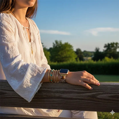 Bracelet Apple Watch en Agate Calme et Stabilité kaosix 8