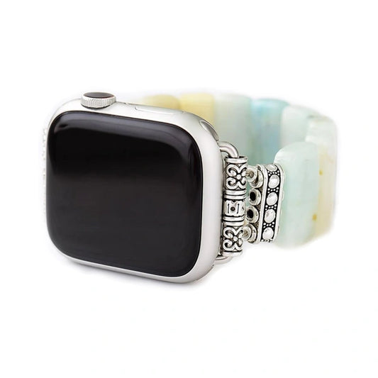Bracelet Apple Watch en Amazonite Douceur et Courage kaosix