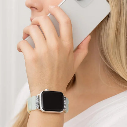 Bracelet Apple Watch en Amazonite Douceur et Courage kaosix 5
