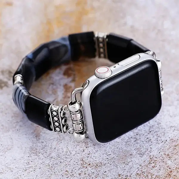 Bracelet Apple Watch en Onyx & Agate Style et Protection kaosix 2