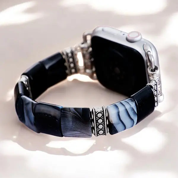 Bracelet Apple Watch en Onyx & Agate Style et Protection kaosix 3