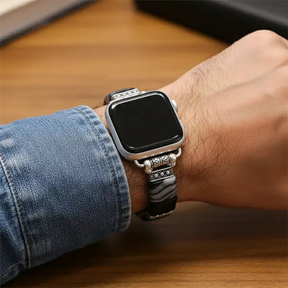 Bracelet Apple Watch en Onyx & Agate Style et Protection kaosix 7