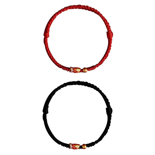 Bracelet Cordon Tressé et Perle Carpe Koï Un Murmure de Chance kaosix 1