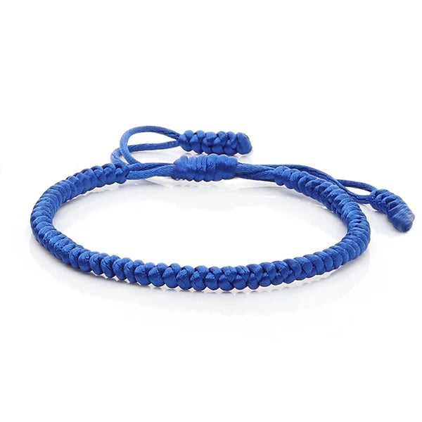 Bracelet tibétain porte-bonheur bleu Kaosix