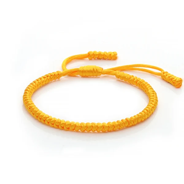 Bracelet tibétain porte-bonheur jaune Kaosix