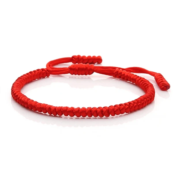 Bracelet tibétain porte-bonheur rouge Kaosix