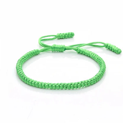 Bracelet tibétain porte-bonheur vert Kaosix