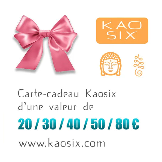 Carte Cadeau toutes les valeurs kaosix