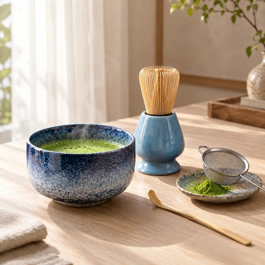 Coffret Cérémonie Matcha en Grès & Bambou kaosix