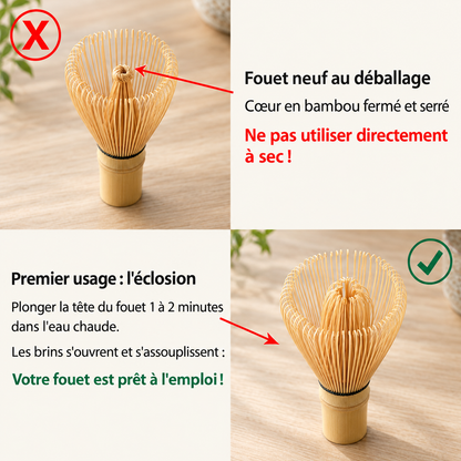 Coffret Cérémonie Matcha en Grès & Bambou kaosix