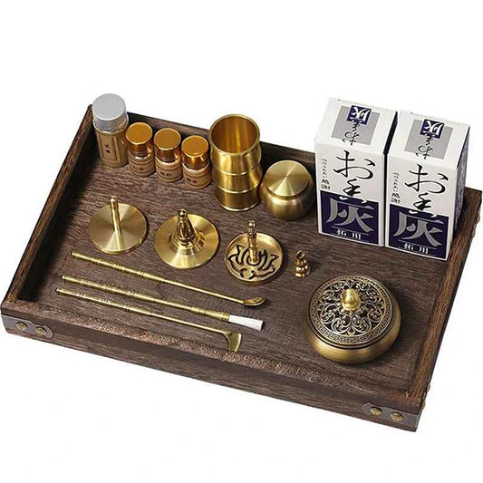 Coffret Rituel Sceau d'Encens en Laiton kaosix 1