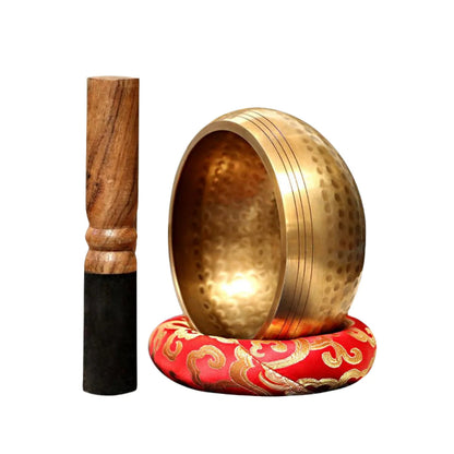 Coffret Bol Chantant Tibétain Sacré & Coussin Brodé kaosix