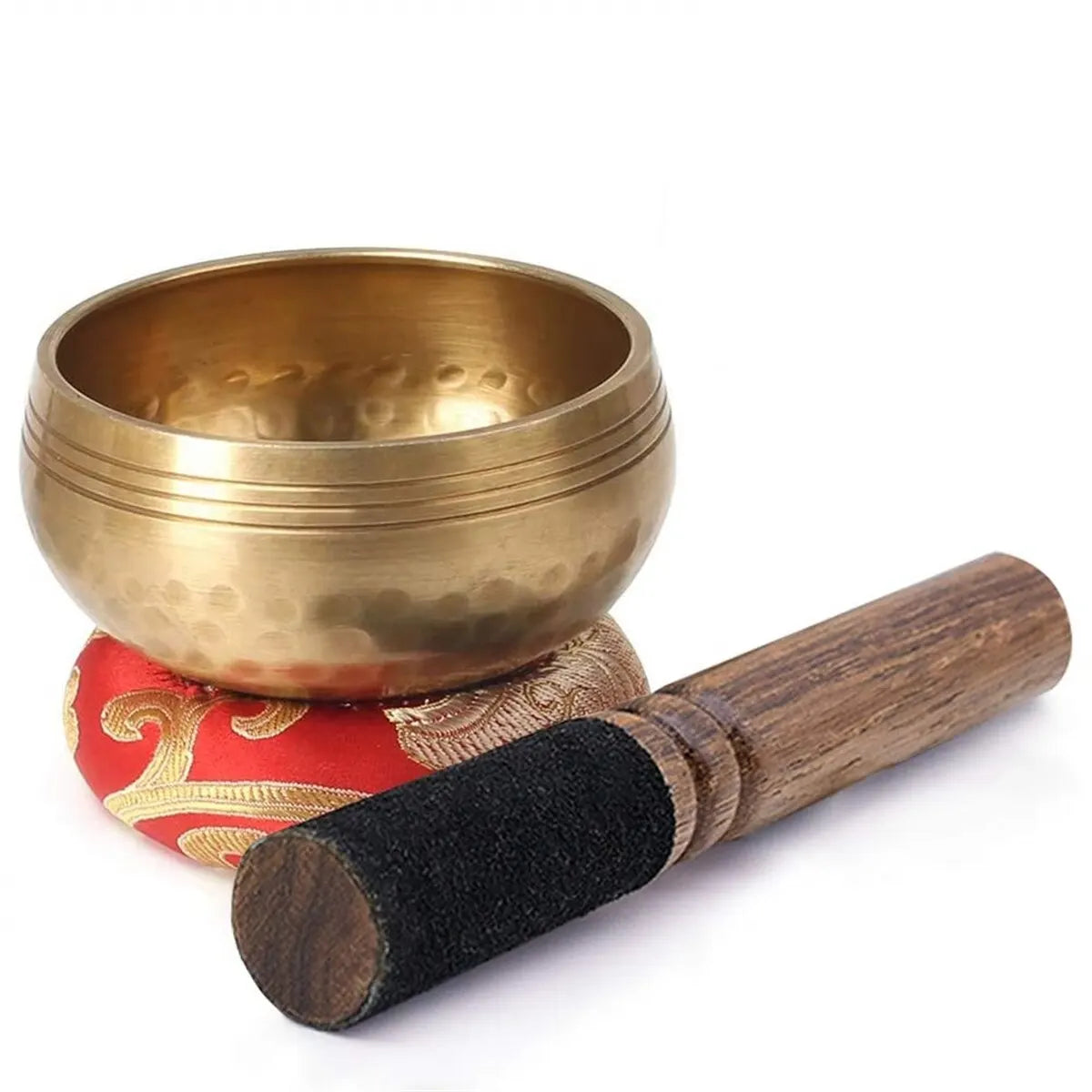 Coffret Bol Chantant Tibétain Sacré & Coussin Brodé kaosix