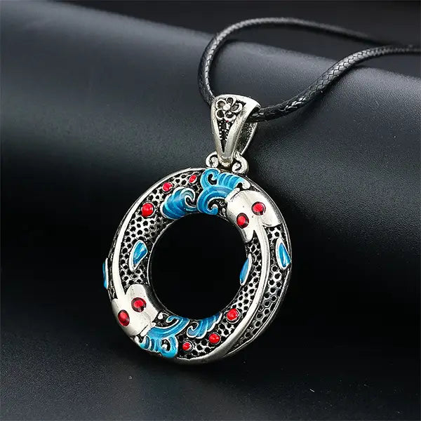 Collier Pendentif Carpe Koï Symbole de Force et de Persévérance kaosix 2