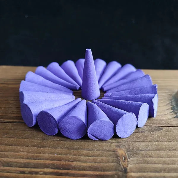 Cônes d’encens - Sachet de 20 pièces, parfums variés Lavende kaosix