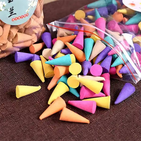 Cônes d’encens parfumés mixte plus 200 pièces éparpillées kaosix