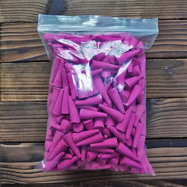 Cônes d’encens parfumés rose plus 200 pièces kaosix