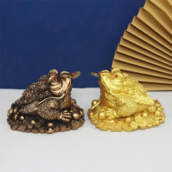 Grenouille d'argent chanceux, crapaud Feng Shui, pièce de monnaie grenouille d'argent Feng Shui, grenouille de richesse à 3 pattes, statue de bassin Grenouille d'argent chanceux, crapaud Feng Shui, pièce de monnaie grenouille d'argent Feng Shui, grenouille de richesse à 3 pattes, statue de bassin