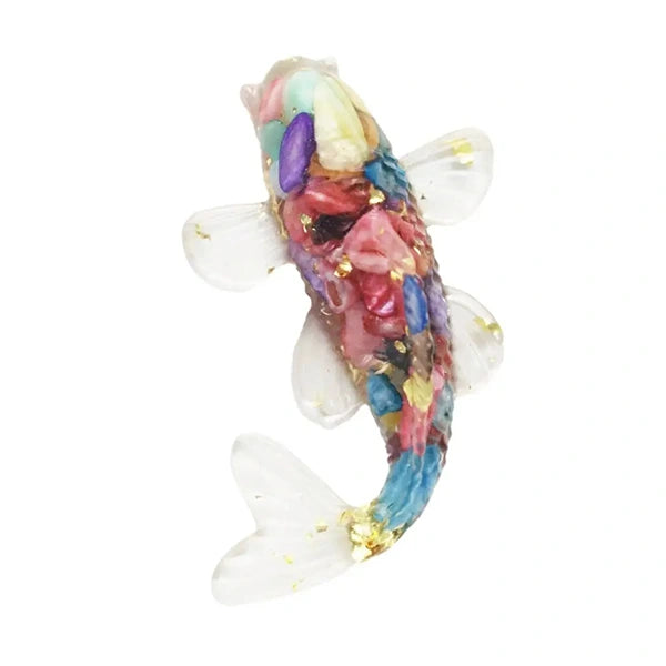 Figurines Carpe Koï Feng Shui en Résine Amulettes de Richesse kaosix 5