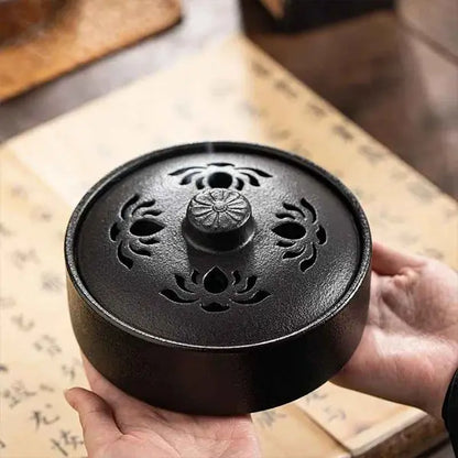 Grand Brûleur d'Encens Sphérique en Céramique Vintage kaosix