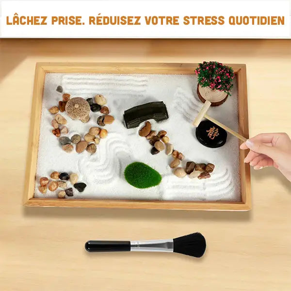 Jardin Zen d'Intérieur avec Accessoires et Outils kaosix