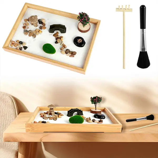 Jardin Zen d'Intérieur avec Accessoires et Outils kaosix