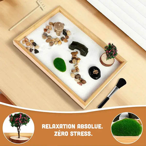 Jardin Zen d'Intérieur avec Accessoires et Outils kaosix