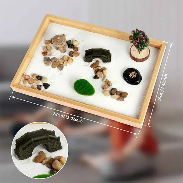 Jardin Zen d'Intérieur avec Accessoires et Outils kaosix