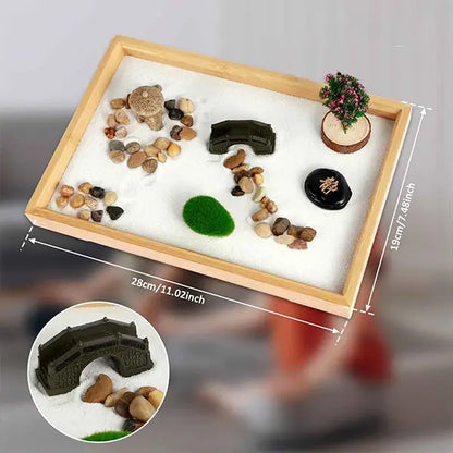 Jardin Zen d'Intérieur avec Accessoires et Outils kaosix