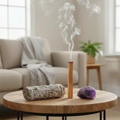 Kit de Purification Sauge Blanche, Palo Santo et Améthyste kaosix 6