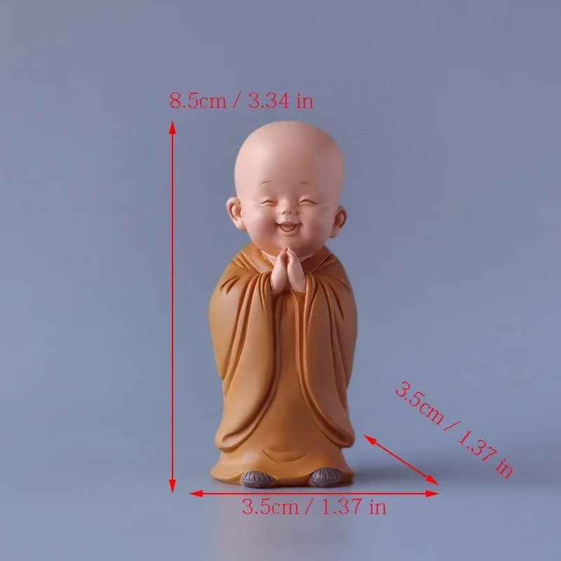 Statue moine tibétain souriant kaosix