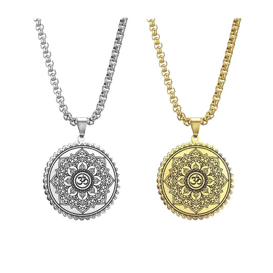 Pendentif Mandala OM Un Symbole d'Harmonie et de Paix Intérieure kaosix 1