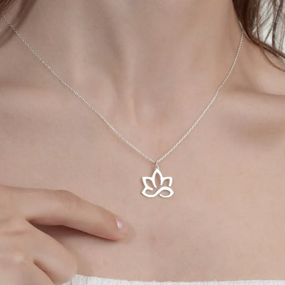 Pendentif fleur de lotus & infini kaosix 1