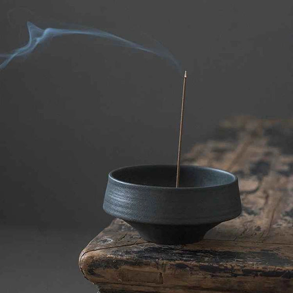 Porte-Encens en Céramique Wabi-Sabi Le Bol de Méditation kaosix 3