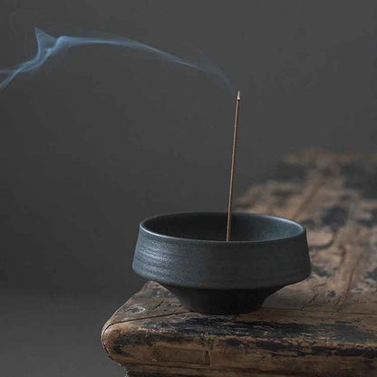 Porte-Encens en Céramique Wabi-Sabi Le Bol de Méditation kaosix 3