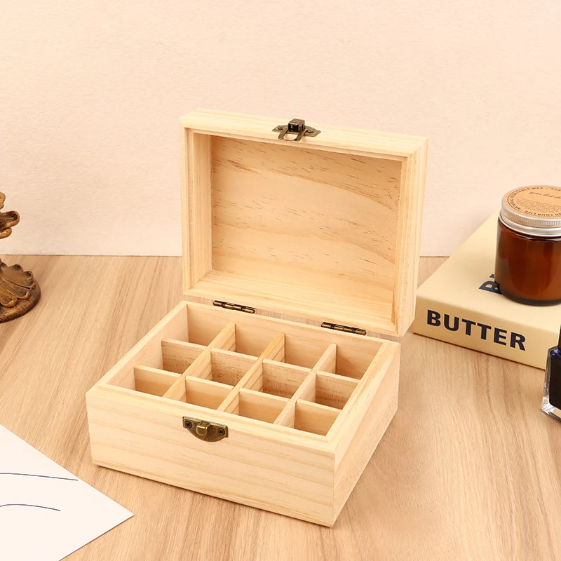 Coffret d'Herboriste en Bois pour Huiles Essentielles kaosix